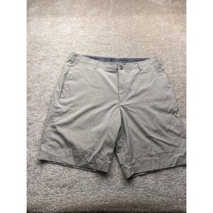 Ben Hogan Mens Performance Golf Shorts Tan Heather Stretch Size 38 Flat Front